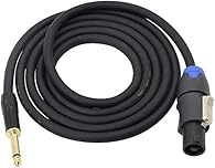 1/4 TS plug to Speakon male speaker/amplifier jumper, perfect for guitar or bass Audio amplifier to speaker box,Microphone, DJ Speakers, suitable for stage monitors, house speakers, subwoofers, etc. The Speakon to 6.35 Mono Speaker Cable Connect From...