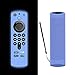 Produktbild TAOCHEN Silikonhülle für Alexa Sprachfernbedienung (3rd Gen) (2021 Release) - Leuchtende Stoßfeste Vollschutzhülle für Fire TV Stick (2021) Fernbedienung (Schwarz) (Leuchtendes Blau)