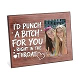 INFUNLY Punch for You - Marco conmemorativo de amistad de 10 x 7.7 pulgadas, marcos de fotos divertidos para mejores amigas para regalo de alma