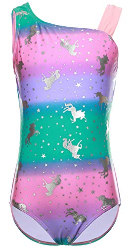 Image of DUSISHIDAN Girls One Piece Swimsuit, Dolphin & Horse