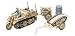 Tamiya 300032502 1: 48 WWII German Motorcycle with Chain Brown