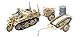 Tamiya 300032502-1:48 WWII Deutsche Kettenkrad mit Goliath, Weiß