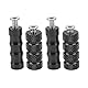 Motorrad-Schalthebel Anti-Rutsch-Schalthebel Bremshebel Fußrasten Pedal 6 Mm Loch Motorrad Fußrasten Fußrastenanlage CNC-Prozess für M6 6 Mm Befestigungsschrauben Motorrad (Schwarz)