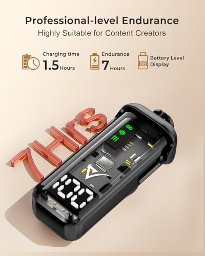 Image of VELOMAX Mic for YouTube Wireless, Active Intelligent Noise Reduction Wireless Mic for YouTube, Magnetic Clip Mini Wireless Microphone, Ideal for Video Recording & Content Creators (Dual Channel)