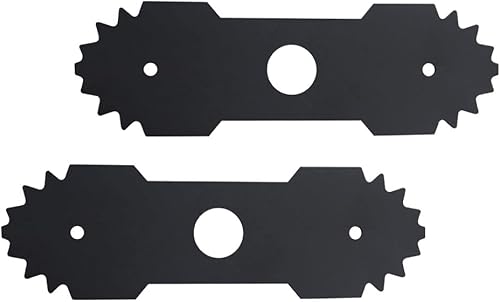 2 cuchillas de bordeadora de 9 pulgadas para Ryobi Edger RY13050 RY13050A RY15518 RY40030 P2300, sustituye a 638006008 638006007, orificio central
