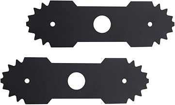 2-Pcs 9 inch Heavy-Duty Edger Blade for Ryobi Edger RY13050 RY13050A RY15518 RY40030 P2300, Replaces 638006008 638006007, 1" Center Hole - Quenched Steel