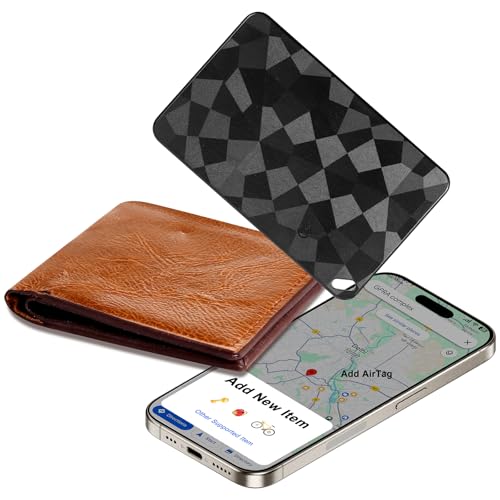 Tarjeta fina de rastreador de billetera, tarjeta delgada de aire recargable, compatible con Google/Find My (solo iOS), tarjeta de seguimiento Bluetooth para teléfonos móviles, etiquetas de equipaje y
