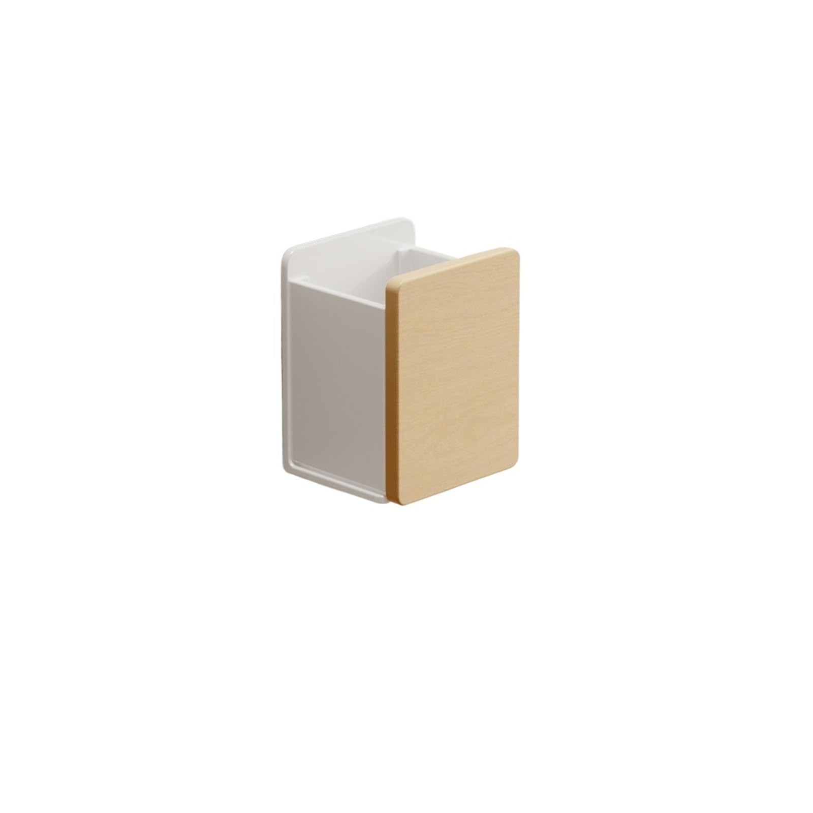 WUYXTO Desktop Remote Control Storage Box Sundries Pen Holder Stationery Makeup Brush Bathroom Shelf For Desktop(White-A)