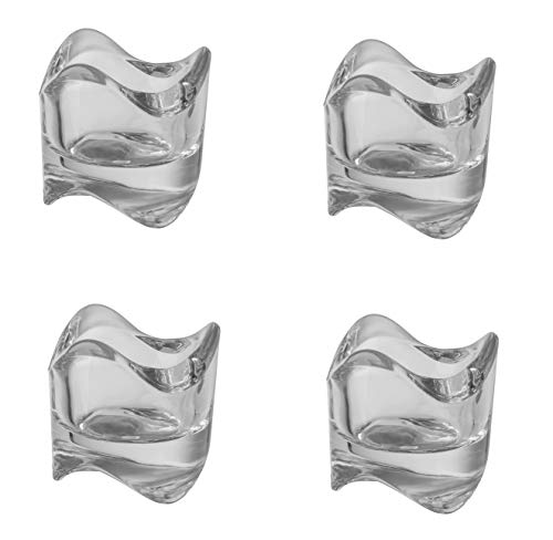 IKEA Väsnas Teelichthalter Klarglas - stapelbar - 6 cm - 4 Stück