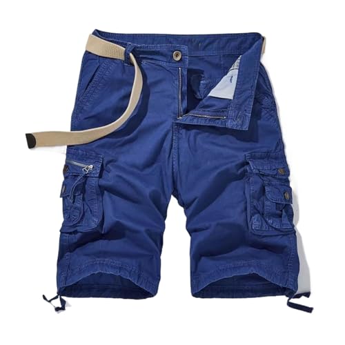 Short cargo d'été homme coton fini les poches pleines
