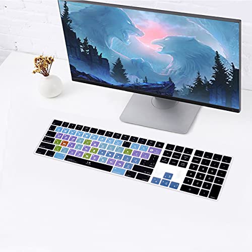 Final Cut Pro X membrane silicone pour Magic Keyboard avec pavé numérique