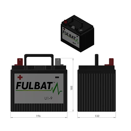 BATTERIE SLA 12V 28AH - U1R-9 ( droite) U1R9SC : NDAL : Le Spécialiste