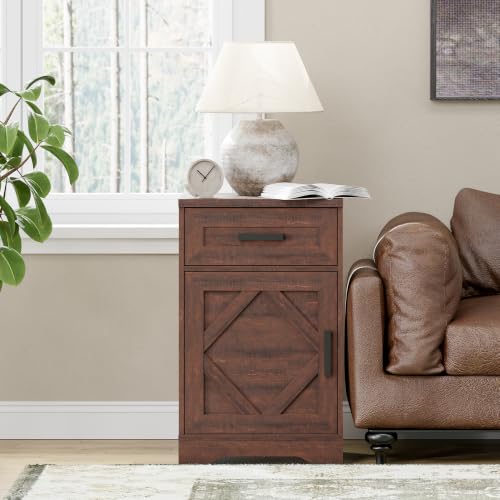 Image of WAMPAT 32-inch Tall Farmhouse End Table Set of 2