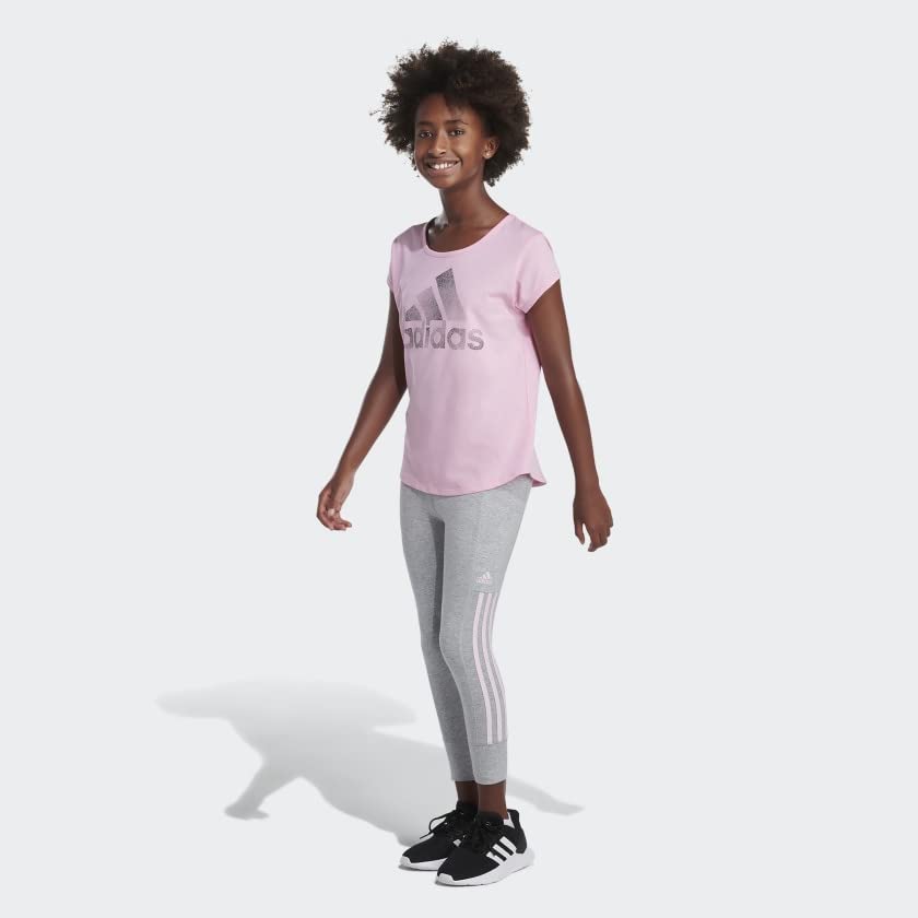 adidas Girls' Stripe Jogger 7/8 Tight4