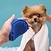 JOANGIHC 3PCS Pet Grooming Kit: Shampoo Massage Gloves, Hair Fur Remover for Bathing, Shedding Brush for Short & Long Fur