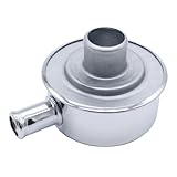 YUCHENSHLP Chrome Round Valve Cover Breather Push in Style Highly Polished Breather Device with Vent Tube for SBC BBC SBF 327 350 302 454