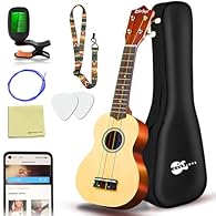 Keep Calm & Play The Ukulele– Discover the unique, melodic sound of the Hawaiian Islands with our elite Ukulele Starter Pack! Now you can teach yourself the ukulele with our all-inclusive beginner's kit with a 21 "ukulele, a digital tuner and a songb...