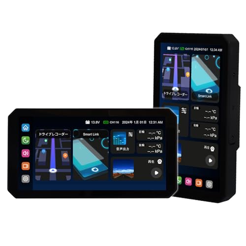 【DFS搭載】バイク スマートモニター 6.25インチ 無線 屋外使用可 楽天市場】バイク スマートモニター バイクナビ 前後カメラ 6.25