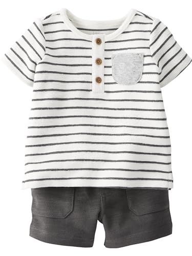 Image of little planet by carter's unisex-baby 2-piece Shorts Set Made With Organic Cotton