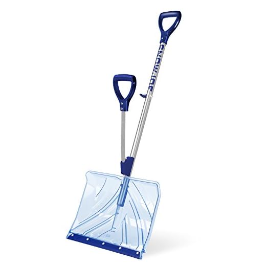 Snow Joe SJ-SHLV02 18-in Strain-Reducing Poly Carbonate Blade Snow Shovel