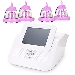 Draagbare digitale borstvergroting apparatuur lichaam vacuüm vibratie stimulator ver infrarood borst cupping vergroting met 8 vibrerende motoren, 4 EMS patches voor spa Elitzia