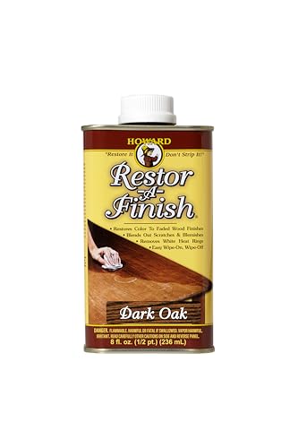 Comparison: Best Stain For White Oak Cabinets 8 HOWARD - Restor-A-Finish: Restore Your Dark Oak Wood Finishes Repair Scratches, Eliminate Stains, White Heat or Water Rings and More. Safe on Furniture, Trim, and All Finished Wood. Size: 8 Fl oz