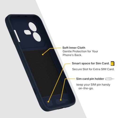 Image of Pikkme Back Cover for Nothing Phone 4b 5G Soft Matte Silicone Mag-Safe Design (Mag-Safe Not Support) Camera Protection | Slim Fit Bumper Cover (Blue)