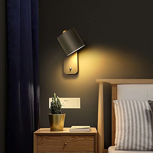 Lámpara de pared moderna Indor blanca LED con interruptor para sala y pasillo 4
