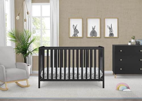 Delta Children Heartland 4-in-1 Convertible Crib, Black - image 2
