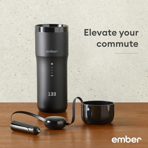 Ember Travel Mug 2+, 12 oz, Temperature Control Smart Travel Mug, Stainless Steel, Slate Black (with Apple Find My) by Ember - Image 2