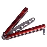 Andux Zone Metall-Klapp Hohl Holzgriff Trainer Praxis-Tool Trainingsgerät (Silber) CS/HDD10