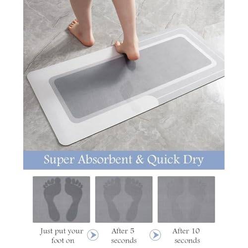 Tapis de bain séchage rapide anti humidité pour salle de bain - 4