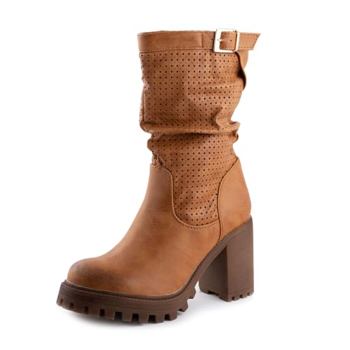 Bottes femme ajourées pour un look motard décontracté Toocool G675