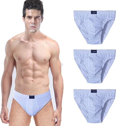 Men's Cotton Breathable Classics 3-Pack Brief, Moisture Wicking, Machine Washable