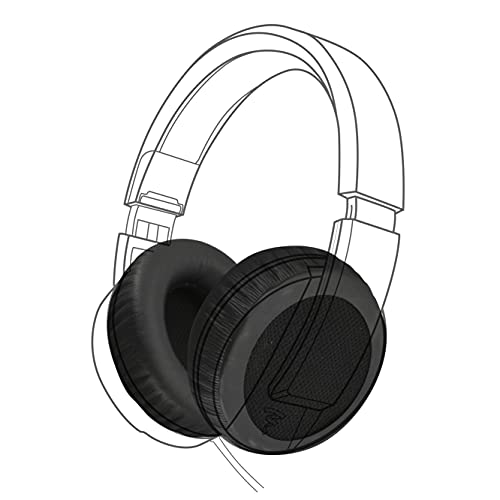 Earpadz Replacement For Focal Listen Headphone Earpads, Protein Leather, Black, 1 Pair #TOP19