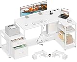 AODK ゲーミングデスク 引き出し2杯 �