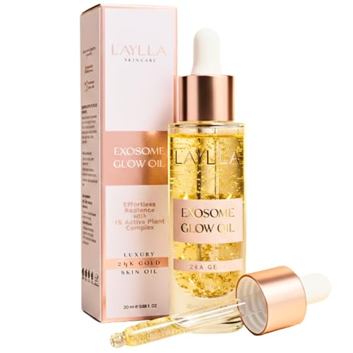 Huile visage exosomes anti teint terne L'AYLLA soin lissage immédiat peau lumineuse