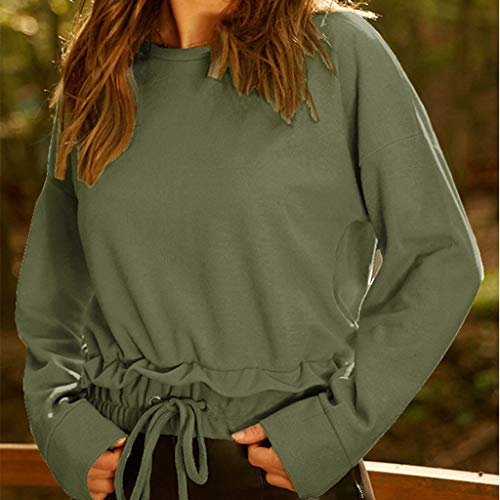 Blouses for Womens,DaySeventh Womens Fashion Long Sleeve O-Neck T-Shirt Solid Casual Tops