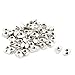 uxcell M4 Female Thread T Slot Hammer Head Drop in Nut 50pcs Silver Tone