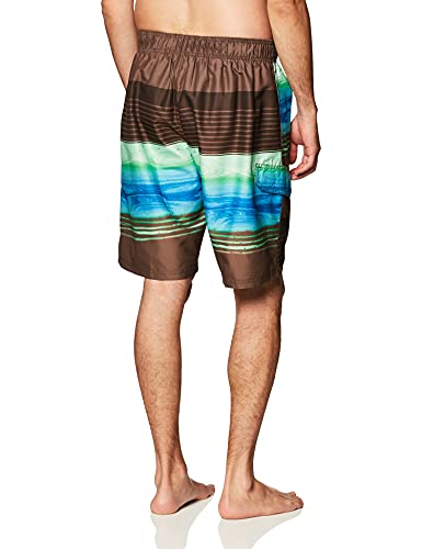 Image of Kanu Surf Men's Big Viper Extended Size Stripe Swim Trunk