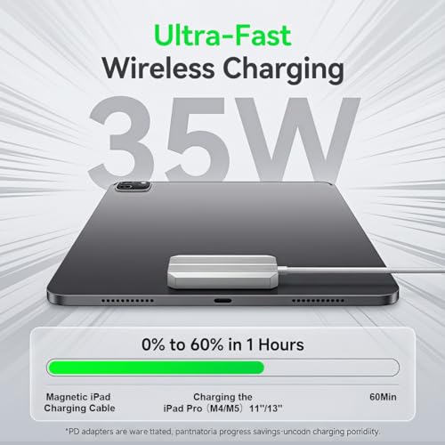Image of Verilux 2M Magnetic Wireless Charger for iPad Pro 12.9 & iPad Air 13 ONLY