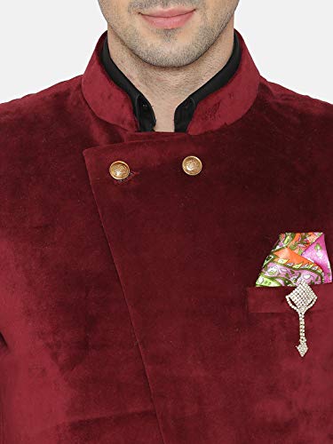 Image of WINTAGE Men's Velvet Grandad Collar Blazer