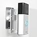 Winkelhalterung für R i n g-Türklingel,35° bis 55° horizontal verstellbare Winkelhalterung und Wandplatte kompatibel mit R I N G Video Doorbell und R I N G Video Doorbell Wired-Silber Aluminium