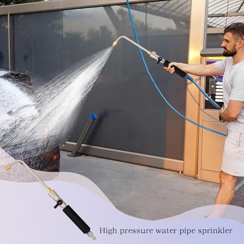 Tuyau de laveuse robuste avec buse haute pression en métal durable - 3