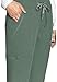 Med Couture Scrub Pants for Women Cargo Jogger Bottoms with 5 Pockets, Lightweight, Ultra Soft, 2-Way Stretch Fabric - MC7710, L Petite, Olive