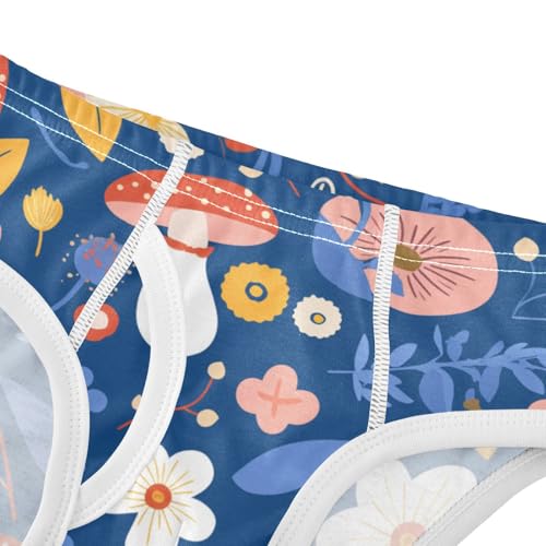 KLL Seamless Woodland Mushroom Flowers Boys Toddler Cotton Underwear Cute Children Panties4