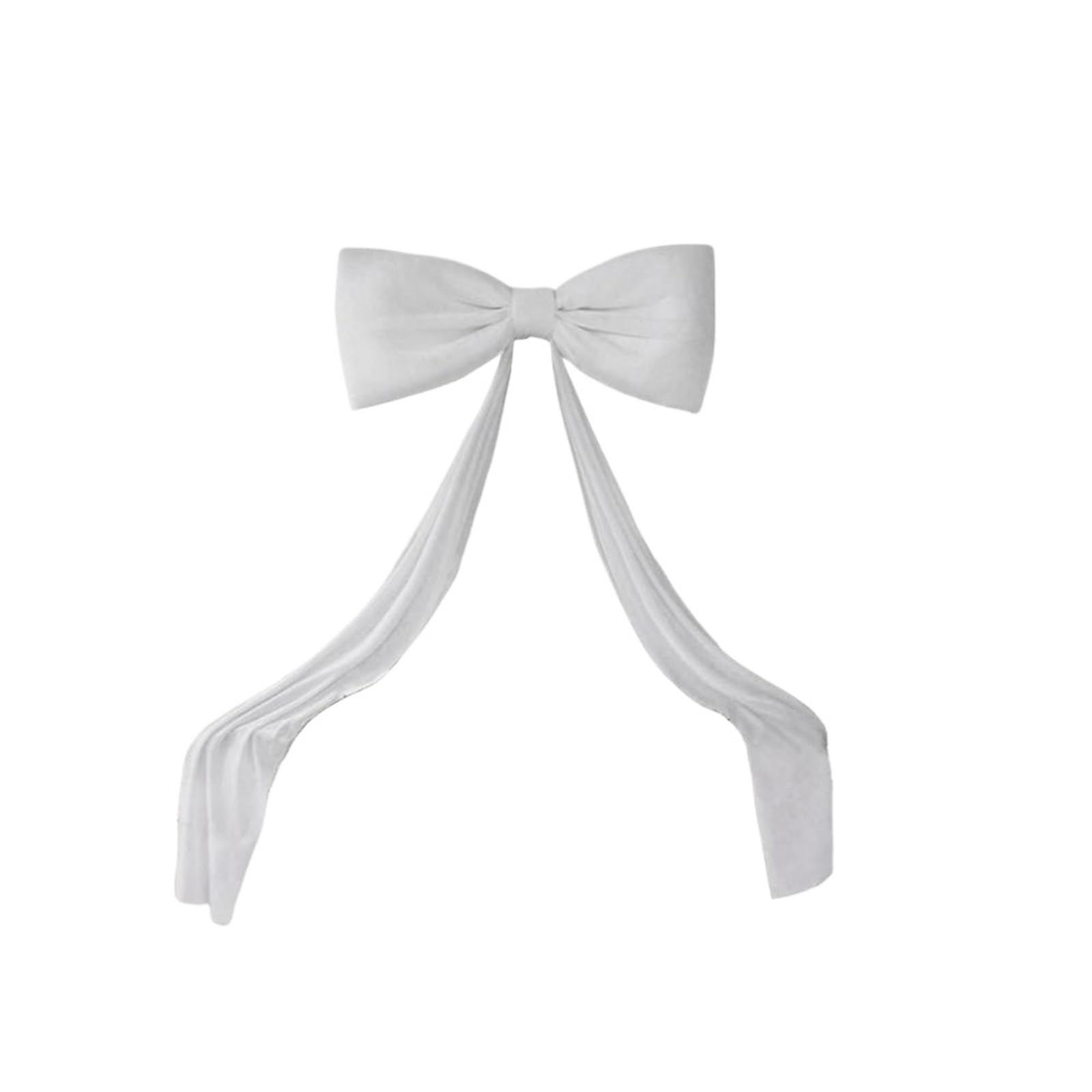 Große Schleifen Große Samt-Baumspitze mit Schleife, Weihnachtsdekoration, großes Band for Tür, Fenster, Hochzeit, Party, Hintergrunddekoration(White)