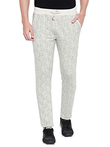 Image of BEEVEE Mens Lt Grey Millange Elasticated Knits Trackpant with Drawstring(Lt Grey Millange;M)