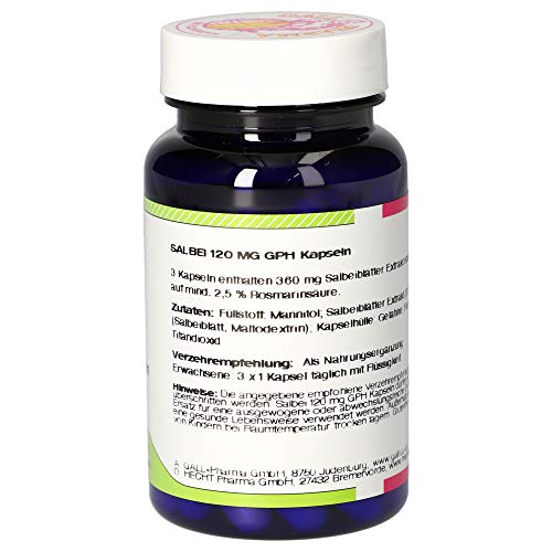 Salbei Kapseln Gall Pharma 120 mg GPH, 60 Stück