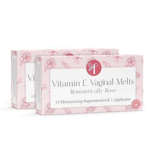 Image of Femallay Organic Vaginal Melts - Rose 2 Pack - Moisturizes and Refreshes- 14 Count + Applicator